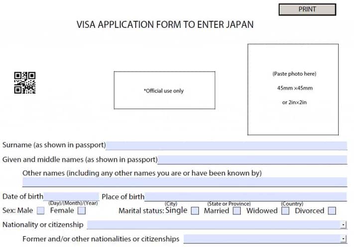visa-nhật-bản-form-tờ-khai